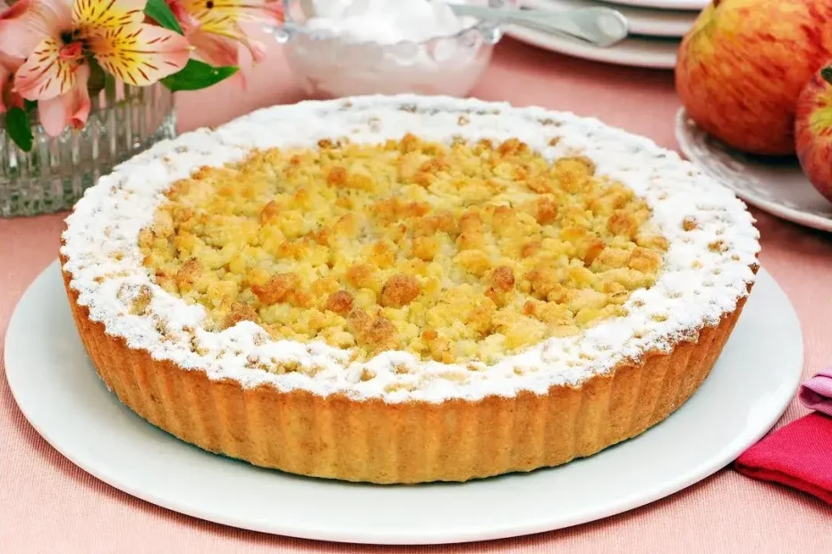 TORTA CROCANTE DE MAÇÃS